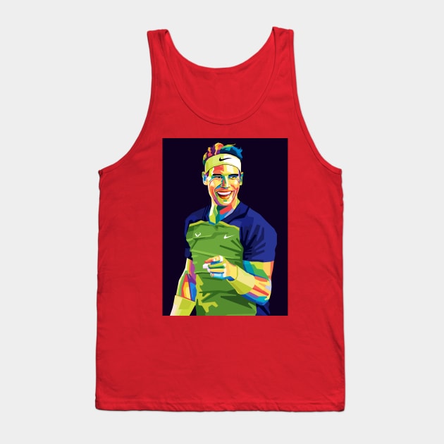 rafael nadal pop art Tank Top by Kuli art